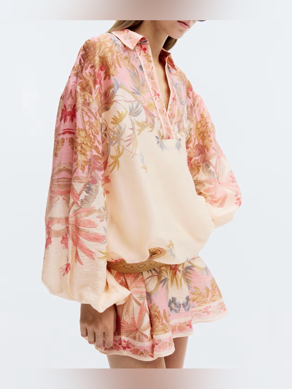 Hm linen blend tunic dress